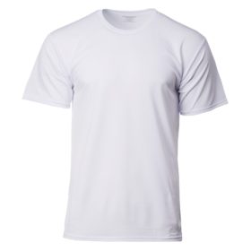 GILDAN x CROSSRUNNER Unisex Adult Sportswear Round Neck Plain Jersey Men Women T-Shirt Training Tee CRR3600 - White - Image 1