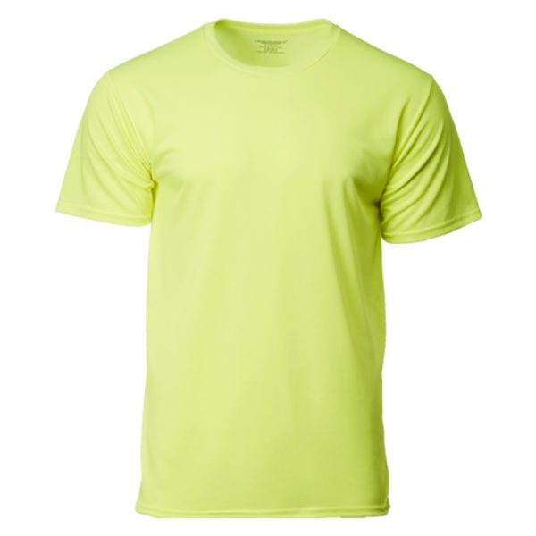 CROSSRUNNER Unisex Performance Sportswear Round Neck Plain Jersey T-Shirt Training Tee - Multi Color CRR3600 Group F - Neon Green