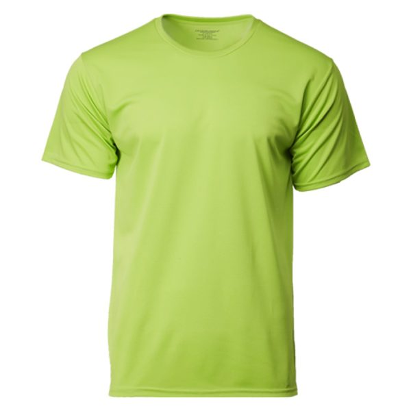 CROSSRUNNER Unisex Performance Sportswear Round Neck Plain Jersey T-Shirt Training Tee - Multi Color CRR3600 Group F - Lime