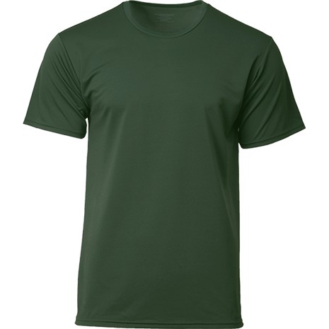 CROSSRUNNER Unisex Performance Sportswear Round Neck Plain Jersey T-Shirt Training Tee - Multi Color CRR3600 Group C - Forest Green