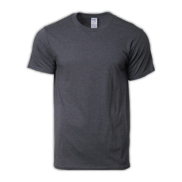 GILDAN Premium Cotton Unisex Best Comfy T-Shirt Multi Color Plain Round Neck Adult Men Women 76000 - Dark Heather