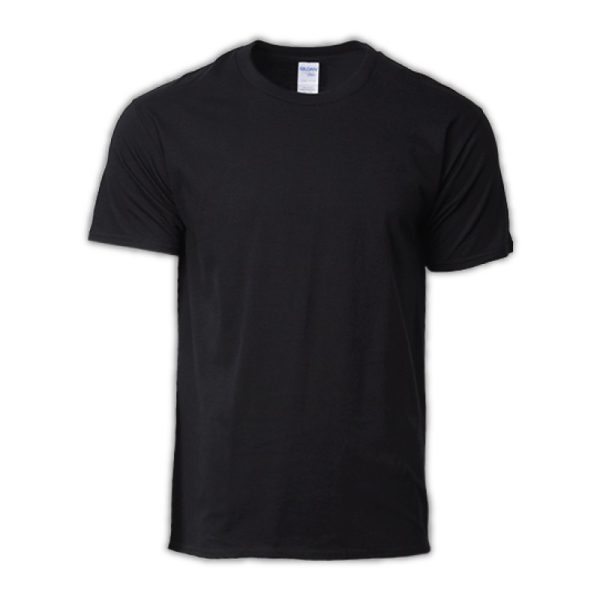 GILDAN Premium Unisex Adult Men Women Plain Round Neck Premium Cotton T-Shirt 76000 Group G - Black