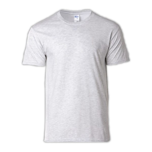 GILDAN Premium Unisex Adult Men Women Plain Round Neck Premium Cotton T-Shirt 76000 Group G - Ash Grey