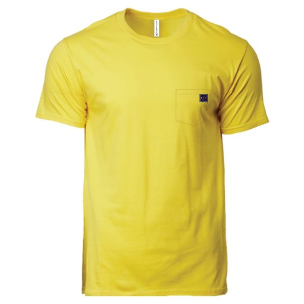 GILDAN x NORTH HARBOUR Logo On Pocket Cotton T-Shirt Unisex Adult Crew Neck T-Shirt NHR1100 - Daisy