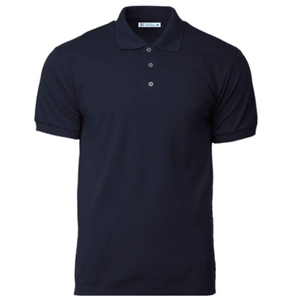 GILDAN x HYDT Unisex Men Polo Plain Shirt Fit Premium Quality Cotton Polyester - Navy