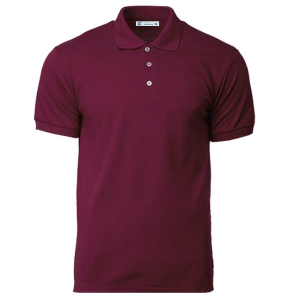 GILDAN x HYDT Unisex Men Polo Plain Shirt Fit Premium Quality Cotton Polyester - Maroon
