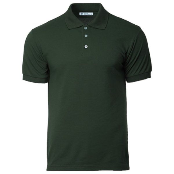 GILDAN x HYDT Unisex Men Polo Plain Shirt Fit Premium Quality Cotton Polyester - Dark Green