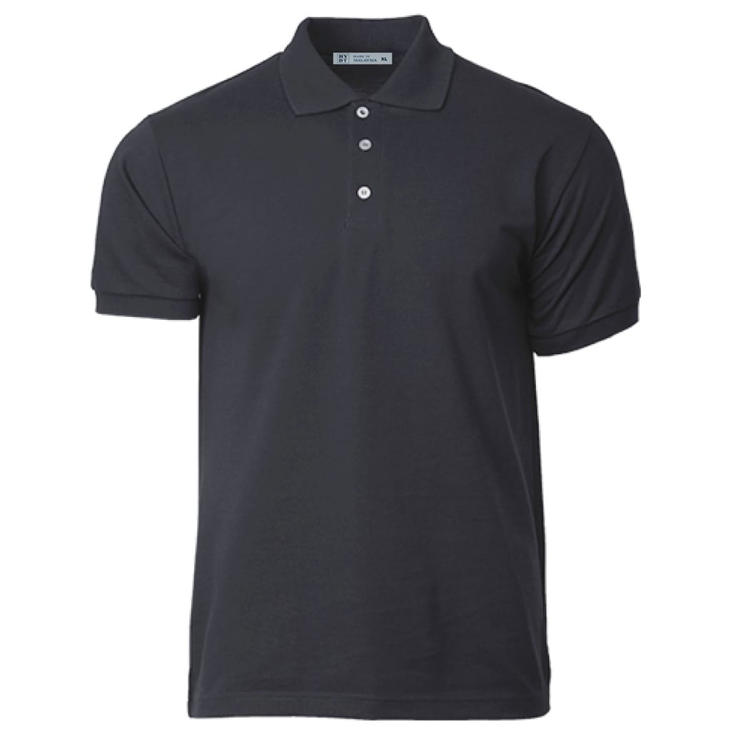 GILDAN x HYDT Unisex Men Polo Plain Shirt Fit Premium Quality Cotton Polyester - Dark Grey - Image 1