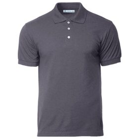 GILDAN x HYDT Unisex Men Polo Plain Shirt Fit Premium Quality Cotton Polyester - Fossil Grey