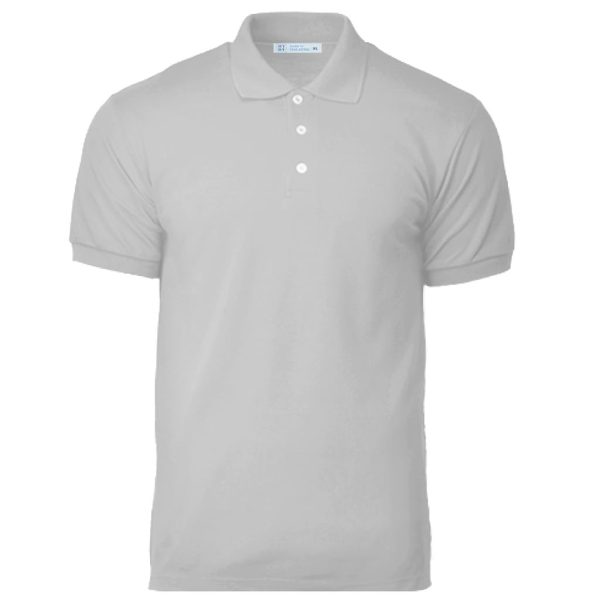 GILDAN x HYDT Unisex Men Polo Plain Shirt Fit Premium Quality Cotton Polyester - Light Grey