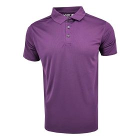 GILDAN x HYDT 100% Air Comfort Polo Unisex Adult Polo Plain Shirt Regular Fit Premium Quality Microfiber Polo - Mauve Purple - Image 1
