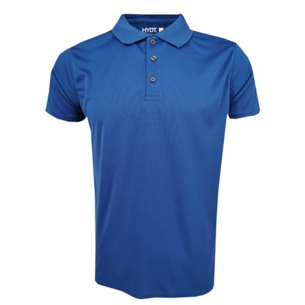 GILDAN x HYDT 100% Air Comfort Polo Unisex Adult Polo Plain Shirt Regular Fit Premium Quality Microfiber Polo - Yale Blue