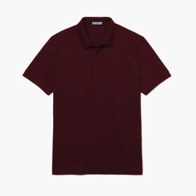 GILDAN x HYDT Paris Polo Unisex Fit Superior Quality TCPK Honeycomb Hidden Buttons Men Polo T-Shirt - Maroon - Image 1
