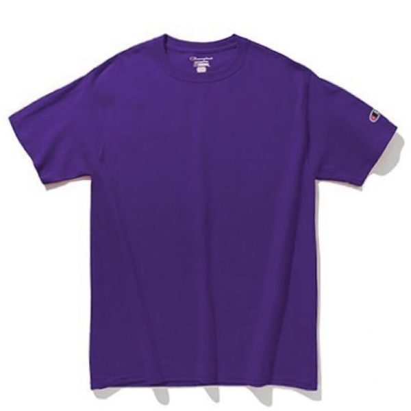 GILDAN x CHAMPION Unisex Plain Tagless Round Neck Short Sleeve Tee Multi Color T425 - Purple