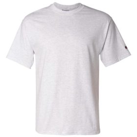 GILDAN x CHAMPION Unisex Plain Tagless Round Neck Short Sleeve Tee Multi Color T425 - Ash Grey