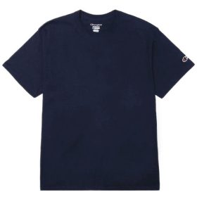 GILDAN x CHAMPION Unisex Plain Tagless Round Neck Short Sleeve Tee Multi Color T425 - Navy