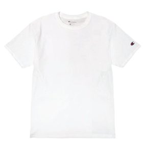 GILDAN x CHAMPION Unisex Plain Tagless Round Neck Short Sleeve Tee Multi Color T425 - White