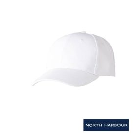 North Harbour Unisex Baseball Cap NHC1100 - White