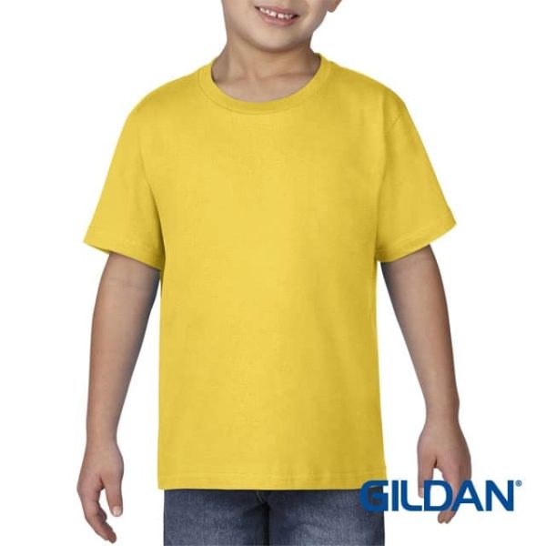 GILDAN Youth Kids Premium Cotton Boys Girls Cotton T-Shirt 76000B - Daisy