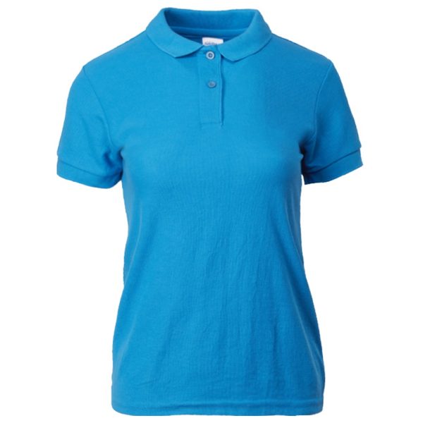 GILDAN Female Easy Care Plain Polo Shirt 73800L - Sapphire