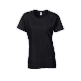 TULTEX Ladies Female Side-Seamed Slim Fit Blend Tee 240 - Black - Image 1
