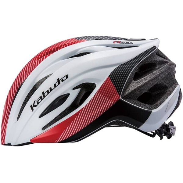 OGK KABUTO Rect Cycling Helmet - Matte White Red