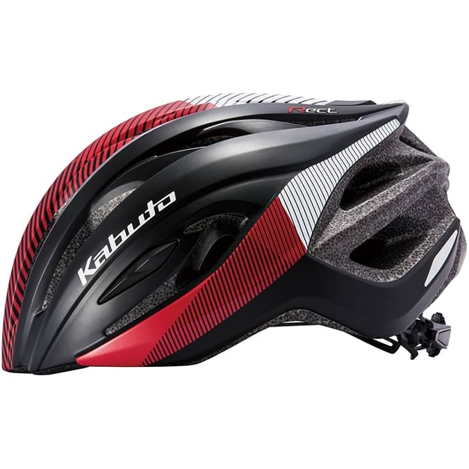 OGK KABUTO Rect Cycling Helmet - Matte Red - Image 1