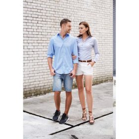 NORTH HARBOUR Business Shirt Cotton Rayon NHB2000 - Carolina Blue - Image 4