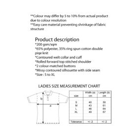 GILDAN Female Easy Care Plain Polo Shirt 73800L - Red - Image 5