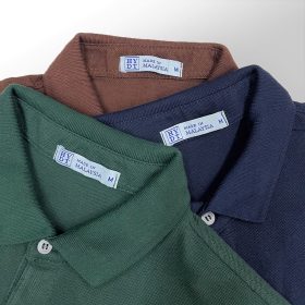 GILDAN x HYDT Paris Polo Unisex Fit Superior Quality TCPK Honeycomb Hidden Buttons Men Polo T-Shirt - Maroon - Image 4