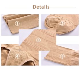 Women High Waist Shaping Panties Breathable Body Shaper Slimming Tummy Underwear SZ045 - Khaki - Image 9