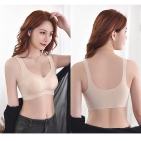 Women Bra Seamless Beauty Back Underwear Ladies Bra Shockproof Sports Sleep Bra Yoga Bra Without Steel Ring SZ118 - Green - Image 5