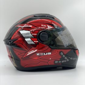 ZEUS GJ-811 AL54 Gundam Fullface Helmet - Red - Image 4