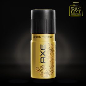 AXE Gold Body Spray for Men Temptation 150ml - Image 3
