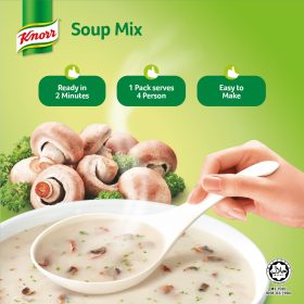 KNORR Cream of Mushroom Oriental Instant Soup 58g - Image 3