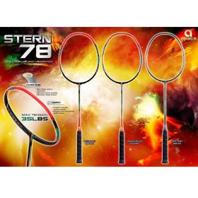 APACS Stern 78 Install P.M Duratec 66+Grip Original Badminton Racket (Free install string) - Black Orange - Image 8