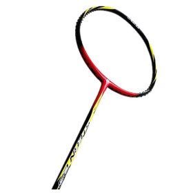 APACS Stern 23 (Install with String) Apacs Versus Rainbow Original Badminton Racket - Black Red - Image 3