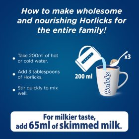 HORLICKS Original Nutritious Malted Drink 1.8kg - Image 4