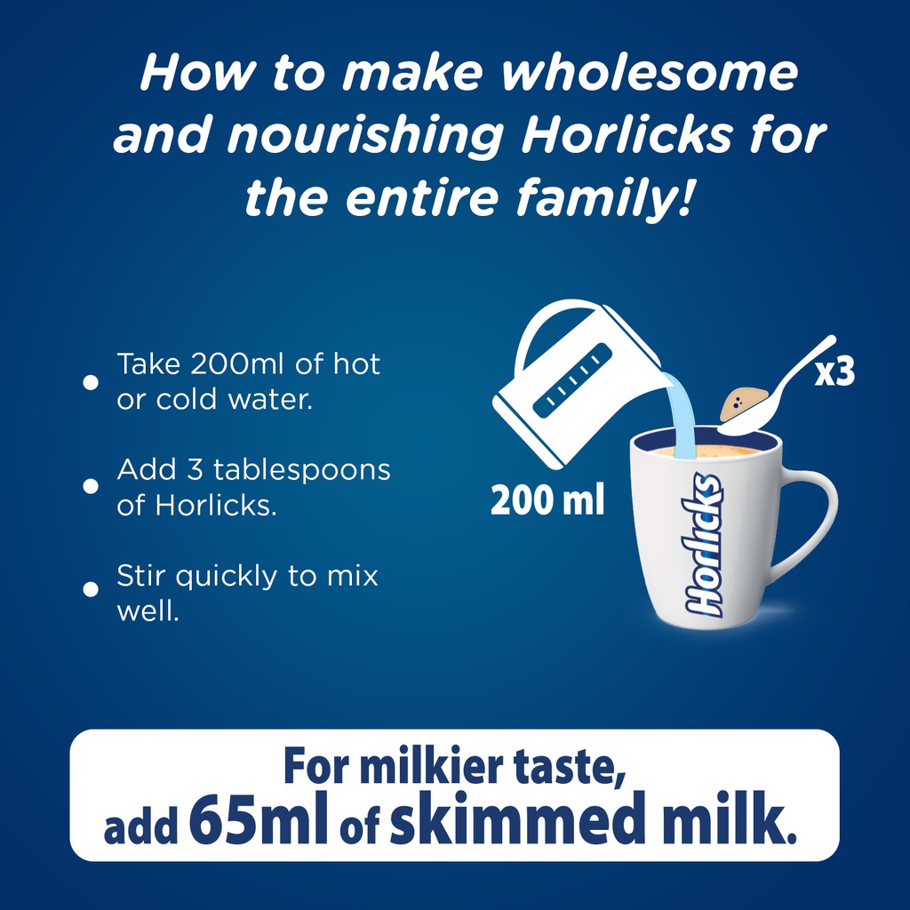HORLICKS Original Nutritious Malted Drink 1.8kg - Image 4