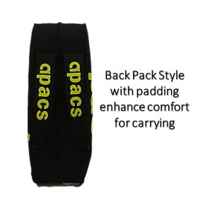 APACS 2-Zips bag with Side & Shoe zip Pocket (Thermal Foil) Backpack Straps Badminton Bag D2611 - Silver - Image 4