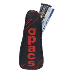 APACS 1-Zip Backpack Strap Badminton Bag (Medium) Original - Red - Image 3