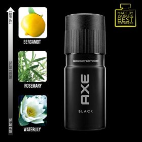 AXE Black Body Spray for Men 150ml - Image 4