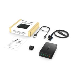 [Limited Offer] AUKEY PA-T15 5 USB Multiple Port Qualcomm Quick Charge 3.0 Desktop Charger (54W) - Black - Image 4