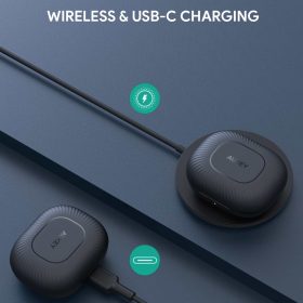 AUKEY EP-N8 Sports X6 TWS BT 5.2 True Wireless Earbuds with ANC (35dB Active Noise cancelling) & Transparency Mode - Black - Image 5