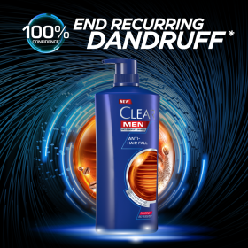 CLEAR MEN Anti Hair Fall Anti-Dandruff Shampoo 650ml X 2 - Image 4