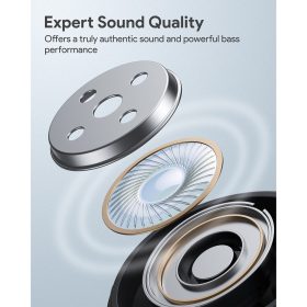 AUKEY EP-M1 PRO Move Mini ANC Bluetooth 5 TWS True Wireless Earbuds with Active Noise Cancelling ANC - Black - Image 6