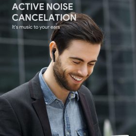 AUKEY EP-N5 Sound Stream Hybrid Active Noise Cancelling ANC Bluetooth 5 TWS True Wireless Earbuds IPX5 - Black - Image 7