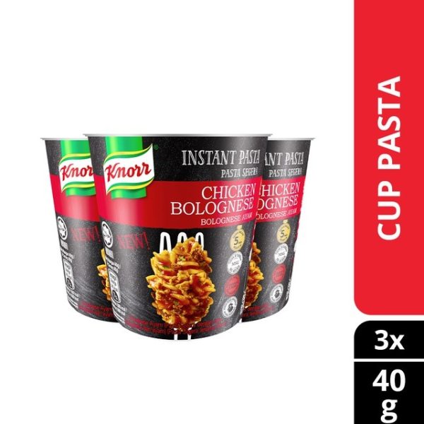 KNORR Cup Instant Pasta Chicken Bolognese 40g x 3