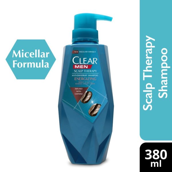 CLEAR MEN Scalp Therapy Micellar Anti-Dandruff Energizing Shampoo 380ml