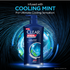 CLEAR MEN Cool Sport Menthol Anti-Dandruff Shampoo 650ml X 2 - Image 4